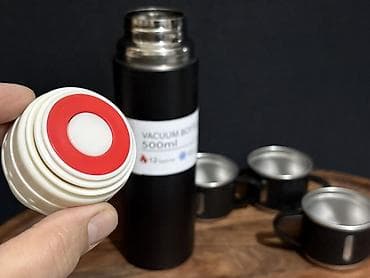 Termoslar: Rəng - Qara, Termos, Paslanmayan polad, 0,5 bucket volume l — 6