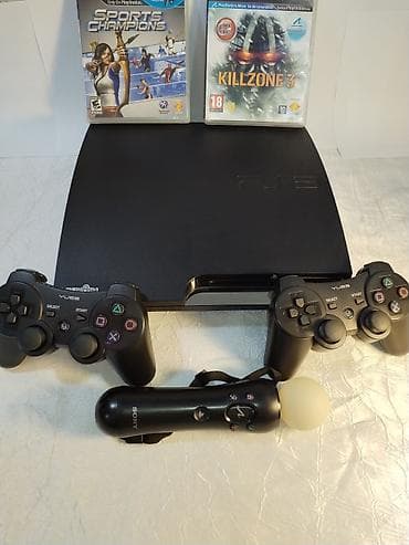 kanp: PlayStation 3 Slim oyun konsolu dəsti İdeal vəziyyətdə! İçində 15 oyun — 2