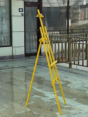 agac budayan: Açıq sarı rəngli taxta molbert - Material: keyfiyyətli ağac, səthləri — 3