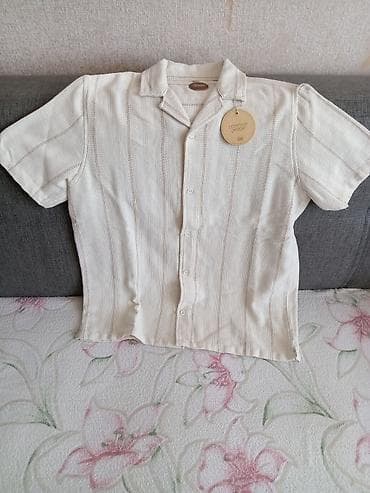 Рубашки: Мужская рубашка, M, цвет - Коричневый — 3