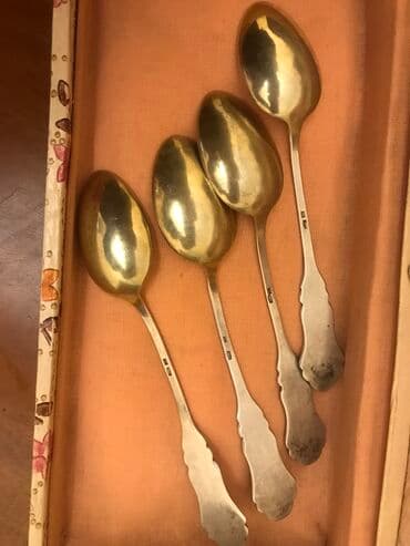 xarici pullar: Серебряные чайные ложки, могу продать и по 1 ложке - 60 — 2