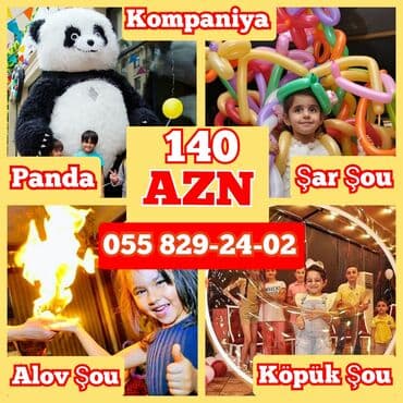 шоу мыльных пузырей на день рождения ребенка: Köpük şou alov şou şar şou panda şou — 1