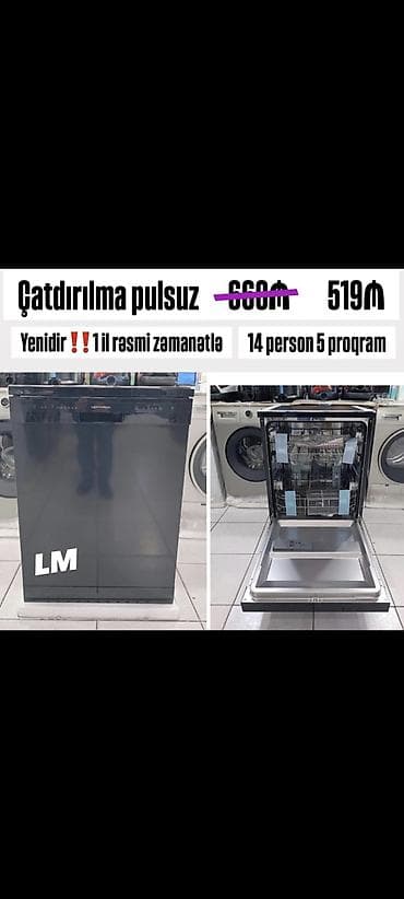 Qabyuyan maşın – 14 person, 5 proqram - Brend: Hoffman - Tutum: 14