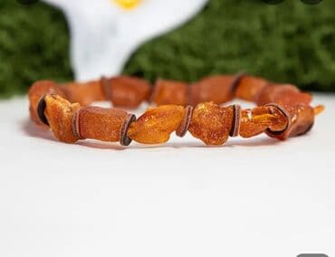 Lincoln: Təbii kəhrəba aksesuar dəsti - Material: 100% təbii kəhrəba (sarı — 3