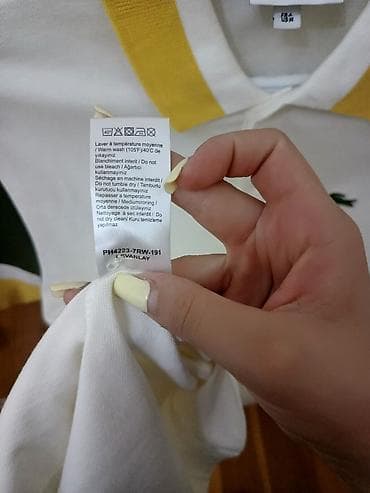ag cins: Polo köynək, Lacoste, M, rəng - Ağ — 5
