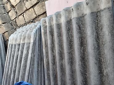 Dalğalı şifer dam örtüyü vərəqləri - Material: dalğalı şifer lövhələr