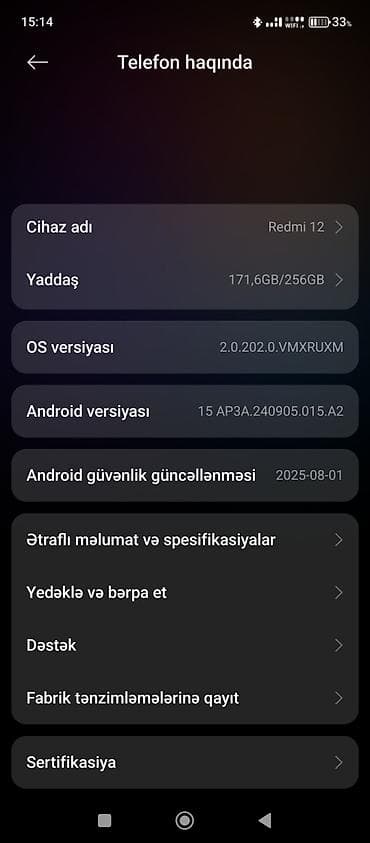 redmi note 15 8 256: Redmi 12, 256 GB, rəng - Qara — 3