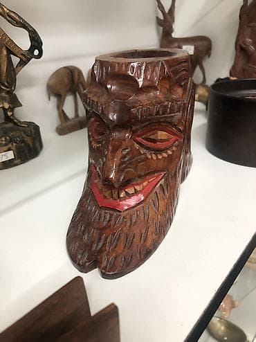 Винтажная деревянная подсвечница ручной работы ! — 3