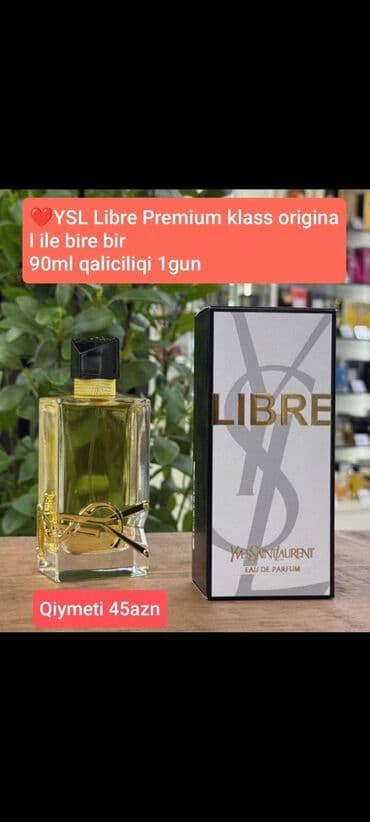 ysl libre qoxusu: Yves Saint Laurent markasının Libre ətridir. Şüşə qablaşdırmada, 90 ml — 1