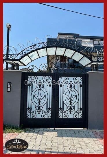 hasar ustu jaluz: Металл Дворовые ворота, Распашные — 6