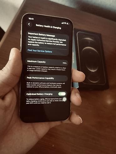 telefon apple: IPhone 12 Pro, 128 GB, Matte Gold, Zəmanət, Simsiz şarj, Face ID — 1