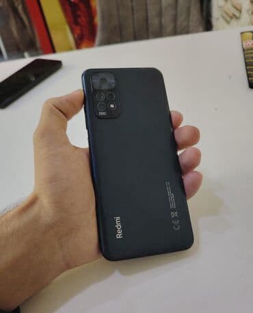 telefon iphone 10: Redmi Note 11, 128 GB, rəng - Qara, Barmaq izi, Face ID — 2