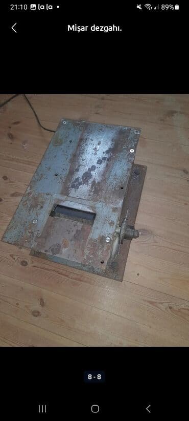 taxta dəzgahı: Mişar dəzgahı – stolüstü tip, metal korpuslu. Xüsusiyyətlər: - Üst — 1