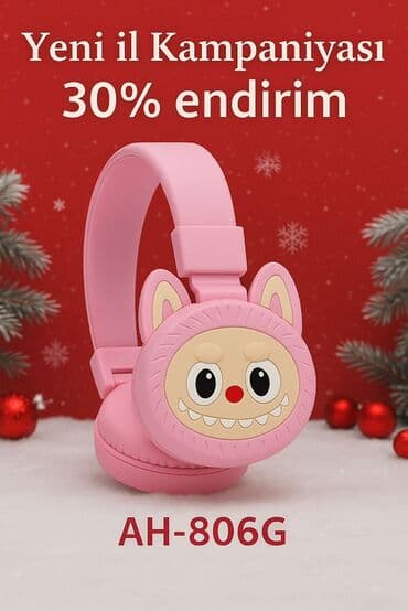 Uşaq qulaqlıqları – AH-806G modeli 🎧 LABUBU AH-806G Uşaq Wireless lalafo.az -da Uşaq qulaqlıqları – AH-806G modeli 🎧 LABUBU AH-806G Uşaq Wireless