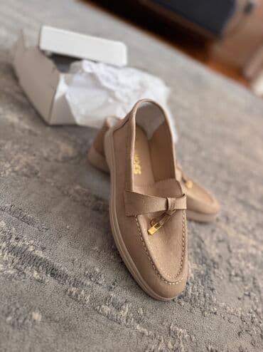 Makasin və loferlər: Ölçü: 36, rəng - Bej, Yeni — 1