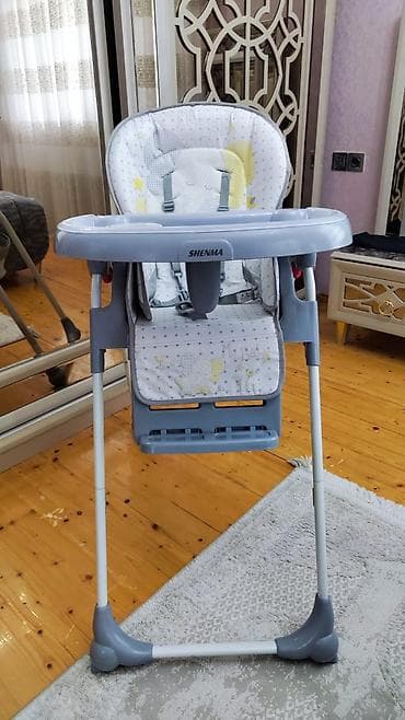 Yemək masaları, oturacaqları: Uşaq yemək stulu – SHENMA - Rahat və geniş oturacaq: yumşaq parça — 1