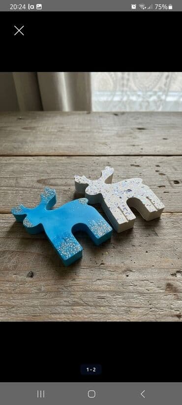 en gozel hediyyeler: Fiqur, Gips, rəng - Mavi — 1