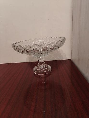 servis: Kəsilmiş naxışlı büllur dəst 10 ədəd. Zərif büllurdan hazırlanmış — 5