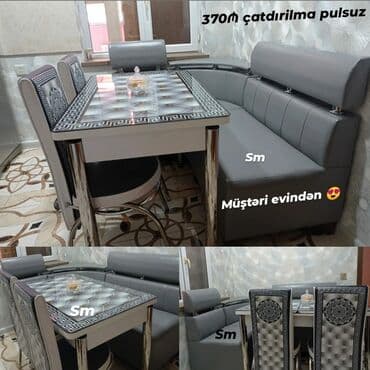 мебель для гостиной: ✔️Sifarişlə ✔️Türk istehsalı🇹🇷 ✔️Kuxna üçün stol stul dəsti ✔️künc — 1