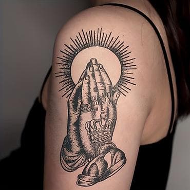 permanent silinmesi: Müvəqqəti döymə stikerləri – dini temalı - Naxışlar: Dua edən əllər — 2