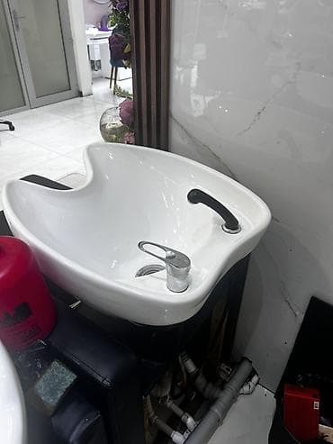 trimo mebel: Salon üçün yuyucu kreslo (şampun çanağı ilə) - Tip: Peşəkar saç yuma — 4