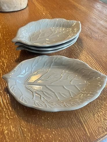 Boşqablar, 4 ədədli dəst, rəng - Boz, Keramika