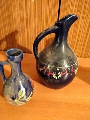 şüşə banka istehsalı: Rəng - Göy, Keramika, 4, 1,5 bucket volume l, SSRİ — 5