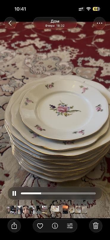 farfor nədir: Nahar dəsti, rəng - Ağ, Farfor — 4