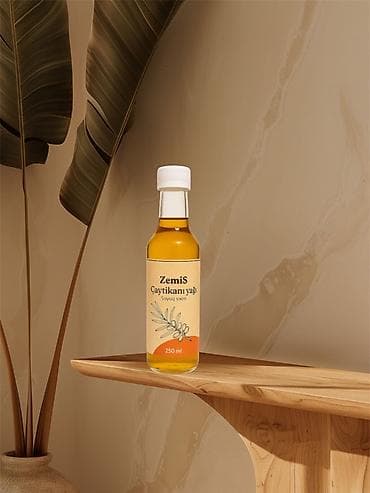 ZemiS Çaytikanı yağı – soyuq sıxım, 250 ml - Tərkib: 100% çaytikanı