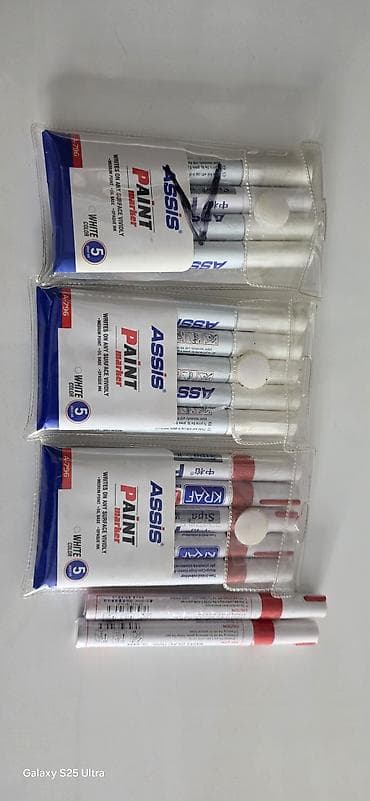 rezin slank: ASSIS Paint Marker – ağ rəngli, yağ əsaslı boya markerləri - Model — 2