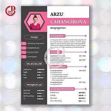 Услуги по строительству и ремонту: CV hazırlanması ● Azərbaycan, İngilis, Rus, Alman və Türk dili ● Üstün — 3
