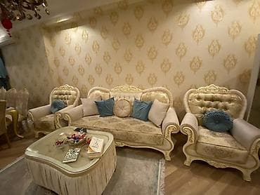 tv atdigi: Klassik üslubda qonaq otağı mebel dəsti Tərkibi: - 3+1+1 oturma — 1