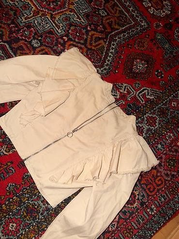 kofta: Çoxlu geyim dəsti 1) Zara Woman – krem rəngli, qolsuz, ikiqat düyməli — 3