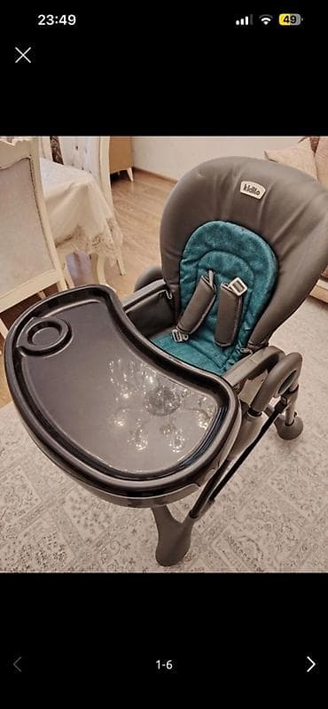 Другие товары для детей: Kidilo uşaq yemək masası yeni kimi qalıb 2 padnosludur kəmər tormuz — 3