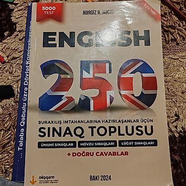 Тесты: Məhsul: “English 250 – Buraxılış imtahanlarına hazırlaşanlar üçün — 1