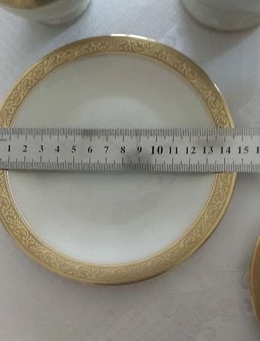 ağ yolka: Çay dəsti, rəng - Ağ, Farfor, 6 nəfərlik — 2