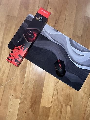 Masaüstü kompüterlər və iş stansiyaları: 25 ve 15 manat - Redragon M601WL-BA gaming siçanı + böyük mousepad — 3