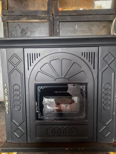 od samavarı: Təbii qaz sobası – dekorativ klassik dizayn - Yanacaq növü: təbii qaz — 1