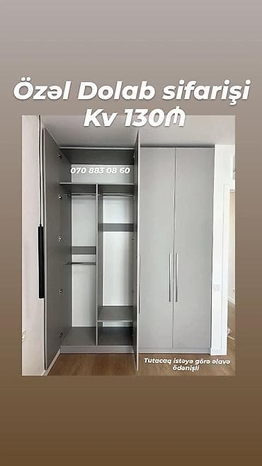 Yataq otağı üçün, Qarderob, Açılan lalafo.az -da Yataq otağı üçün, Qarderob, Açılan