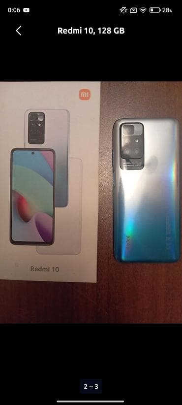 redim: Redmi 10, 128 GB, rəng - Göy, İki sim kartlı — 2