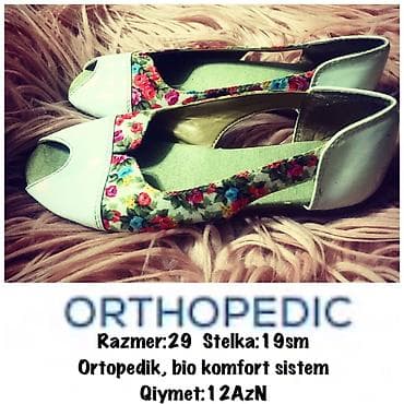 Ayaqqabi Ortopedik, olchu:29(18sm), bio komfort sistemdi, ela