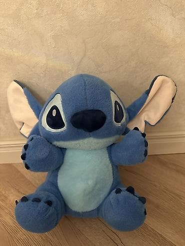 oyuncaq bebek: Teze (istifade olunmayib)Mavi “Stitch” mövzusunda plyuş oyuncaq - — 1