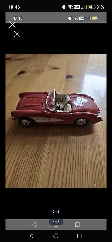 Kolleksiya üçün model avtomobil – klassik kabriolet - Miqyası təxmini — 2