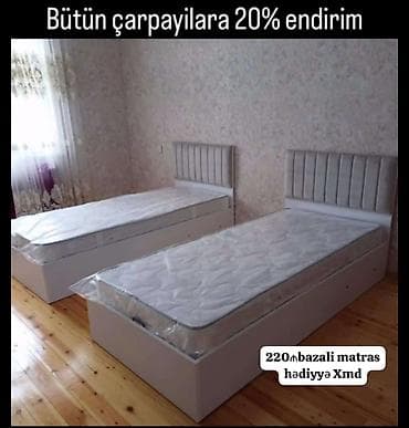teze mebel: Çarpayılar – 20% endirim Müasir dizaynlı tək nəfərlik çarpayılar — 1