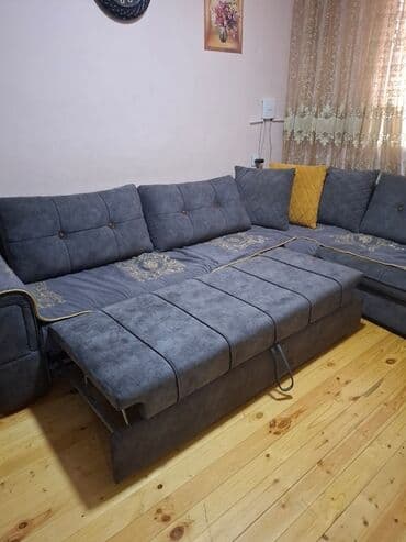 məcməyi nədir: Künc divan, Yeni, Açılan, Bazasız, Vеlur parça, Rayonlara çatdırılma — 3