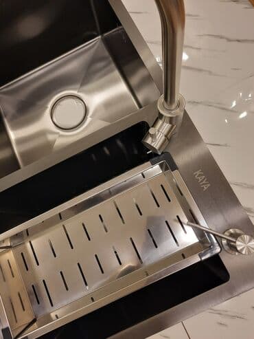 canaqlar: Yeni Kvadrat Mətbəx çanağı, Paslanmaz polad, Pulsuz çatdırılma — 2