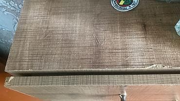 yataq doseyi: 2 qapılı, Güzgülü, Qəhvəyi, Açılan, Düz dolab — 3