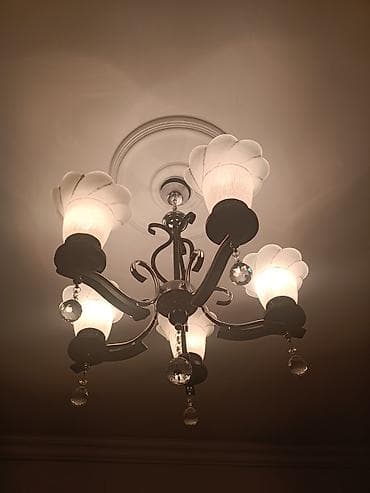 ay ulduz sekilleri: Çılçıraq, 5 lampa, Metal — 4