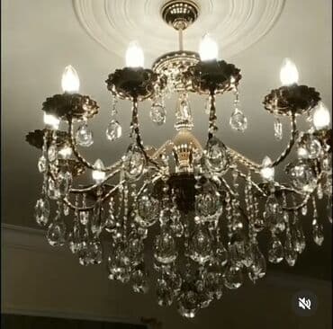 Şəkillər, tablolar: Çılçıraq, 8 lampa, Metal — 1