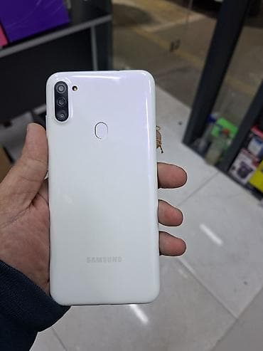 telefon a51: Samsung Galaxy A11, rəng - Ağ, Barmaq izi — 1